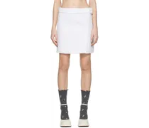 White Low Waist Skirt