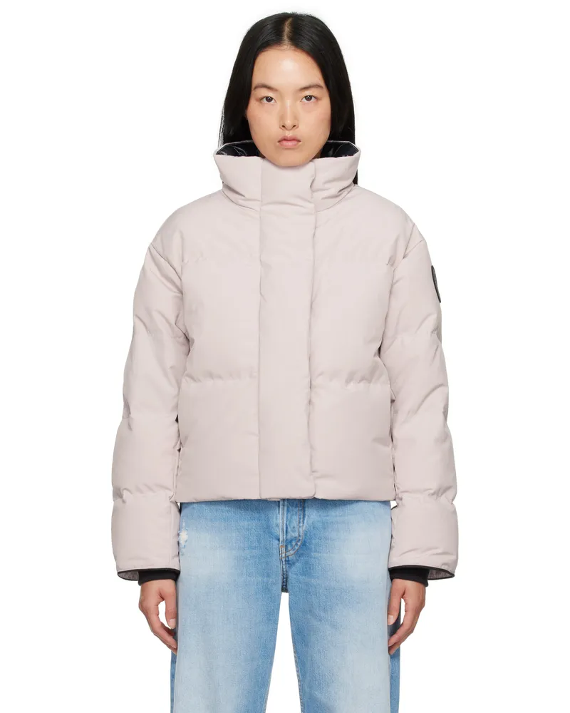 Canada Goose Pink 'Black Label' Grandview Cropped Down Jacket 856