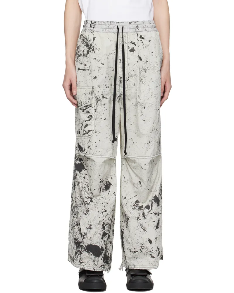 NICOLAS ANDREAS TARALIS Gray Printed Trousers 5