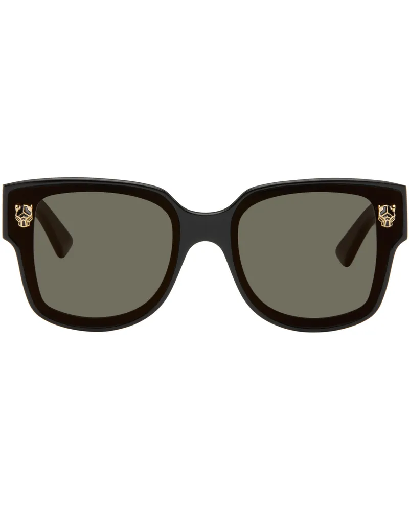 Cartier Black Panthère Wayfarer Acetate Sunglasses 001