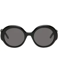 Loewe Black Round Slim Sunglasses Shiny