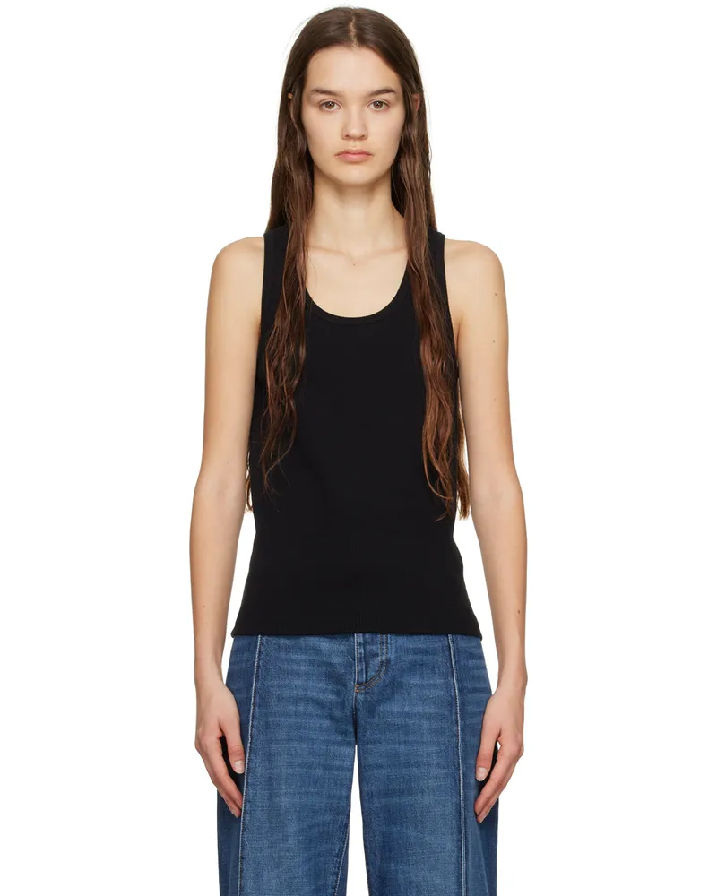 Bottega Veneta Black Rib Tank Top 1000