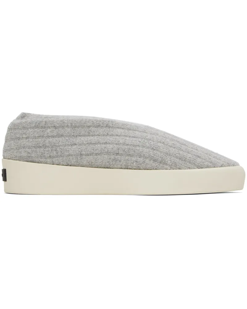 Fear of God Gray Moc Knit Low Sneakers Grey