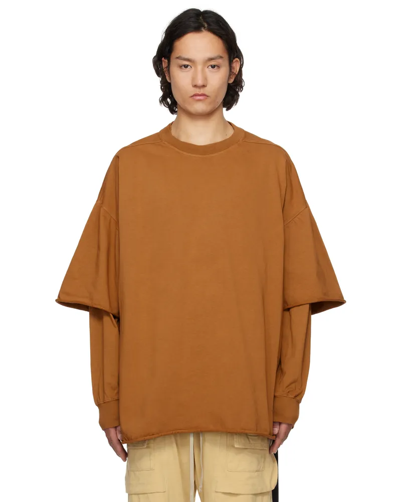 DRKSHDW by Rick Owens Orange Hollywood Tommy Hustler Sweat T-shirt 153