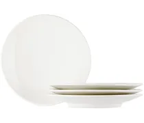 White Tourron Large Plate Set, 4 pcs