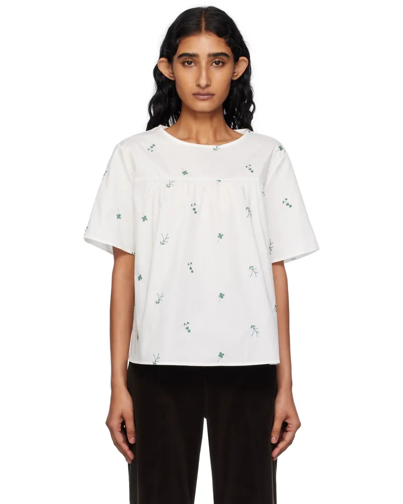 Max Mara White Edita Top 003