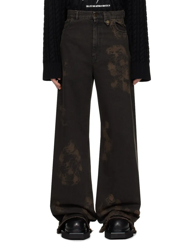 Egonlab Black Baggy Jeans Black