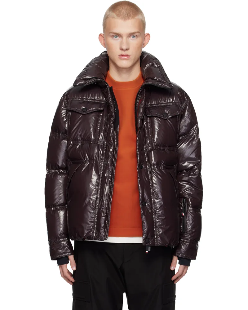 Moncler Brown Tecka Short Down Jacket -