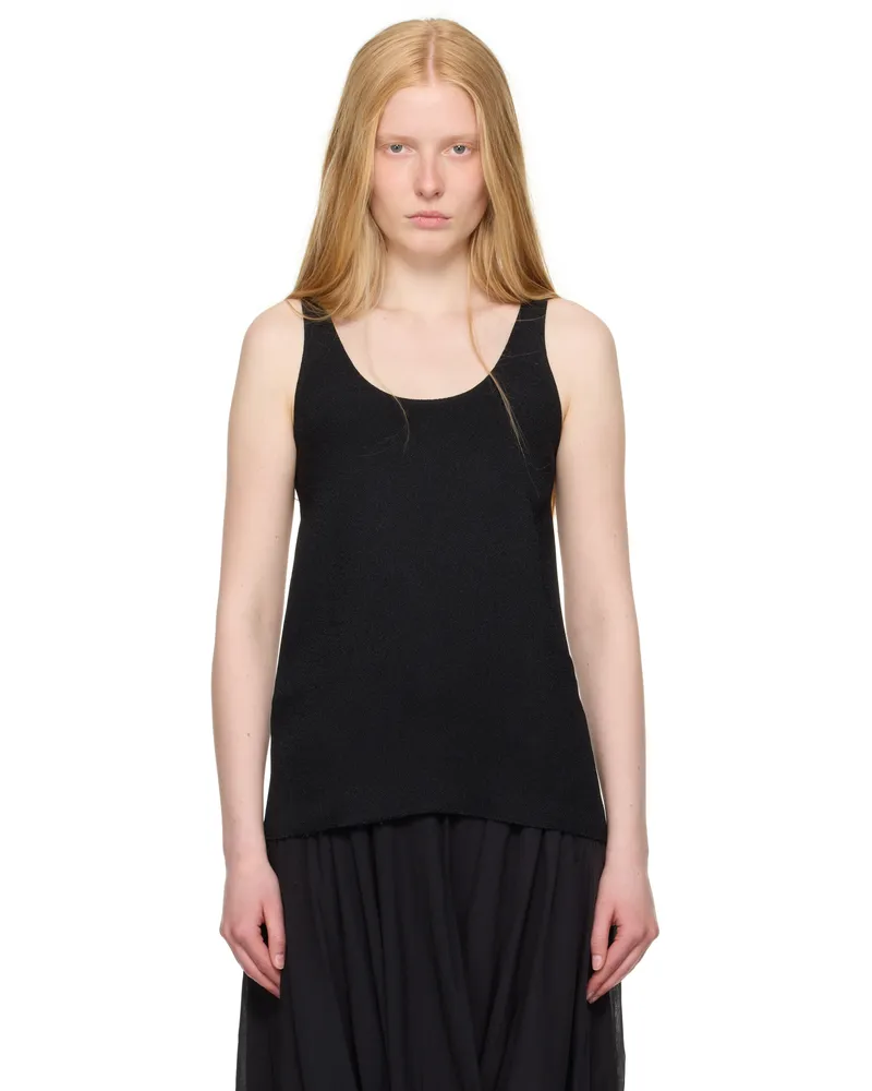 Totême Black Sablé Tank Top Black