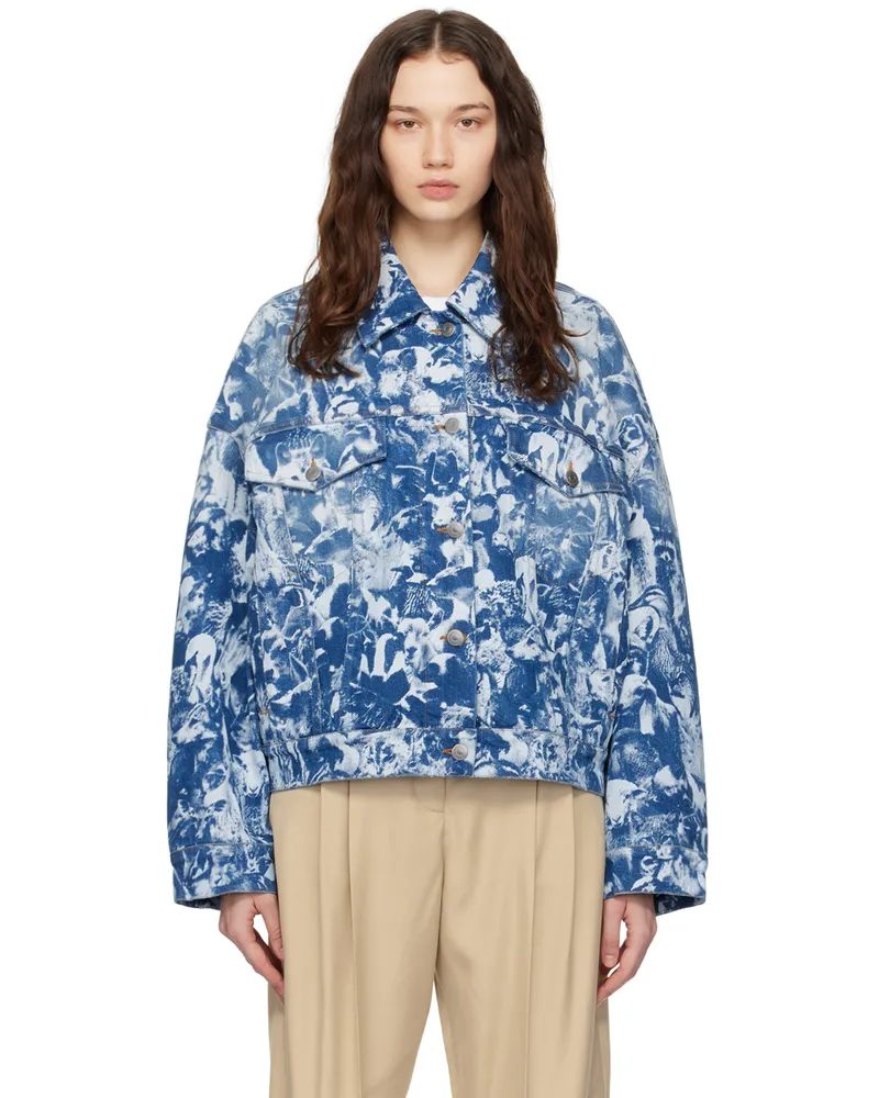 Stella McCartney Indigo Animal Crowd Denim Jacket 4709