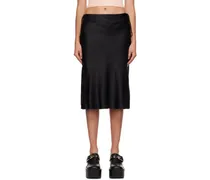 Black Mae Midi Skirt