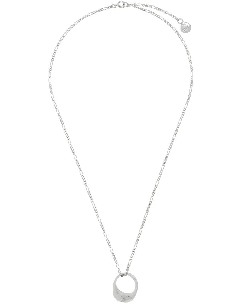 Marni Silver Ring Pendant Necklace 00n29