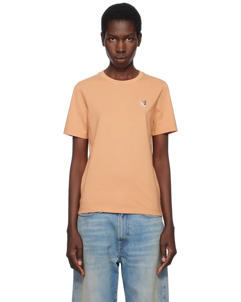 Kitsuné Orange Fox Head Patch Regular T-shirt 0131