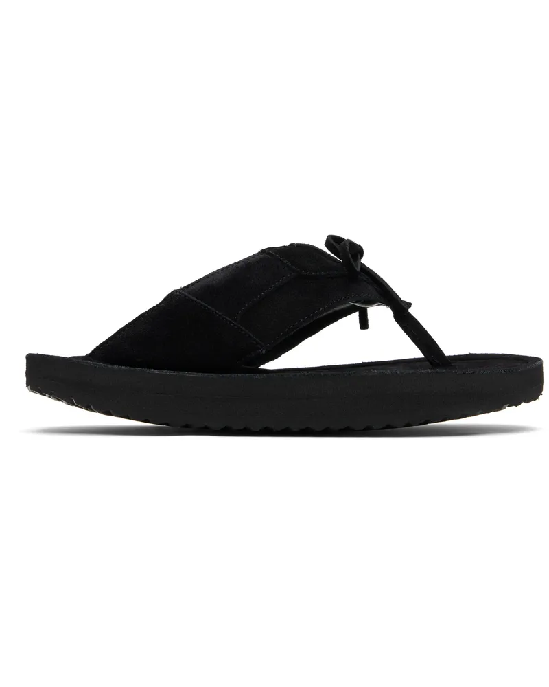 ABRA SSENSE Exclusive Black Platform Flip-Flops Black