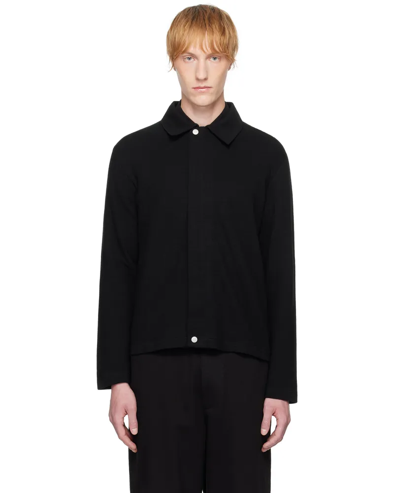 Lady White Co. Black Double Knit Jacket Black