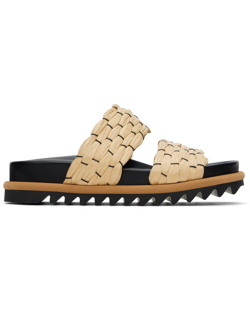 Dries van Noten Beige Braided Sandals 004