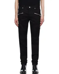 Balmain Black Zip Cargo Pants 0pa