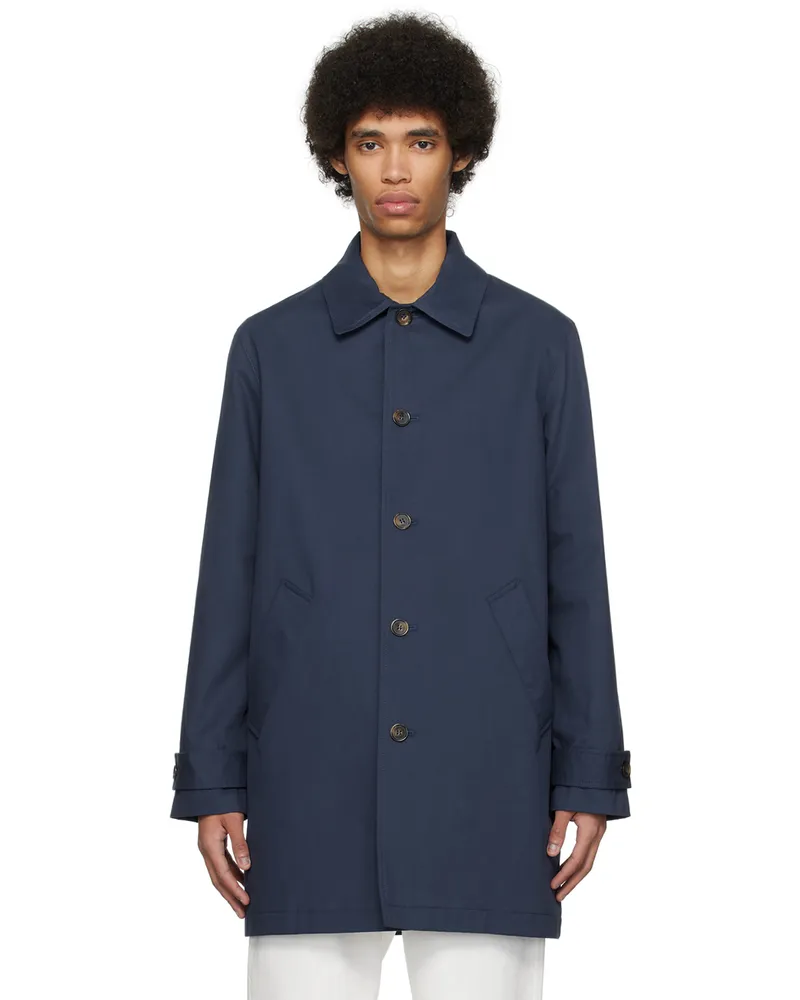 A.P.C. Navy Victor Coat Iak