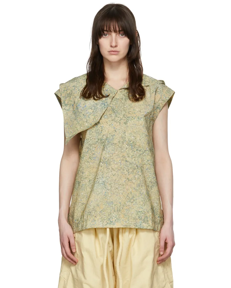 Christophe Lemaire Yellow Cotton Blouse 121