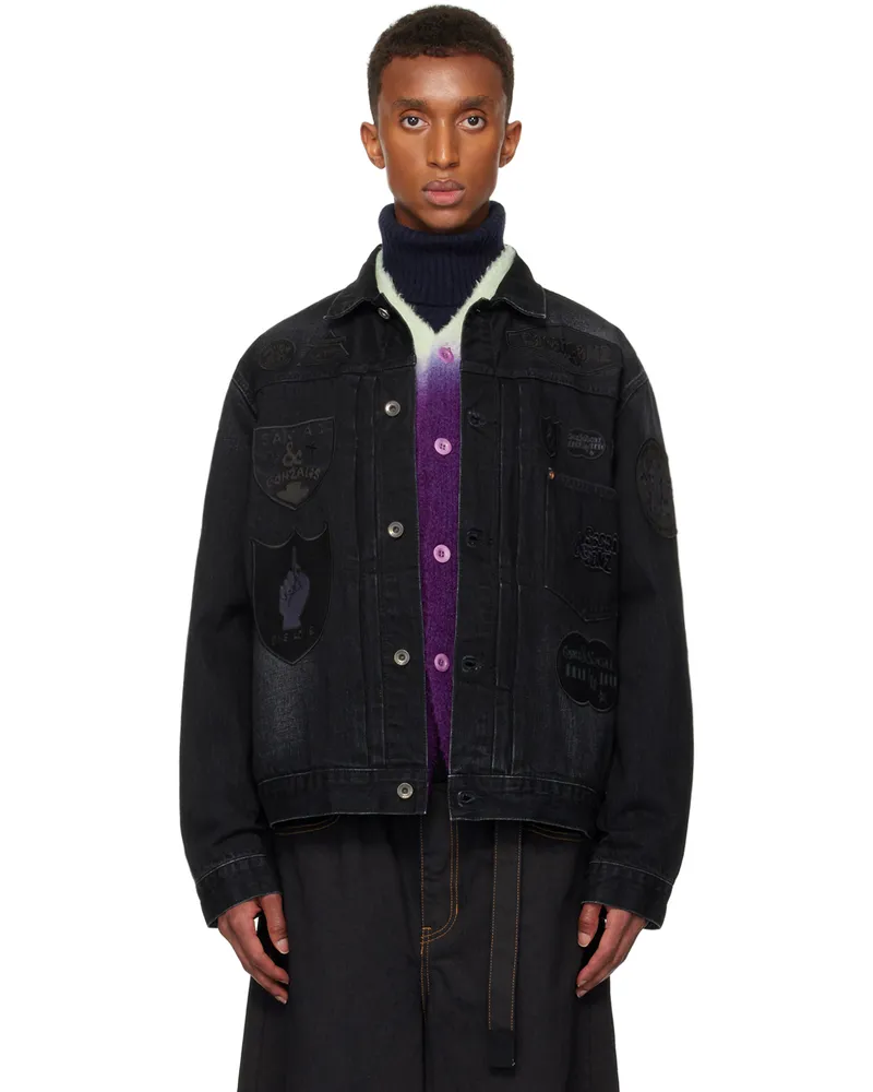 Sacai Black Gonz BEYONDEXX Denim Jacket 001