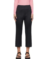 Issey Miyake Black Thicker Bottoms 1 Trousers Black