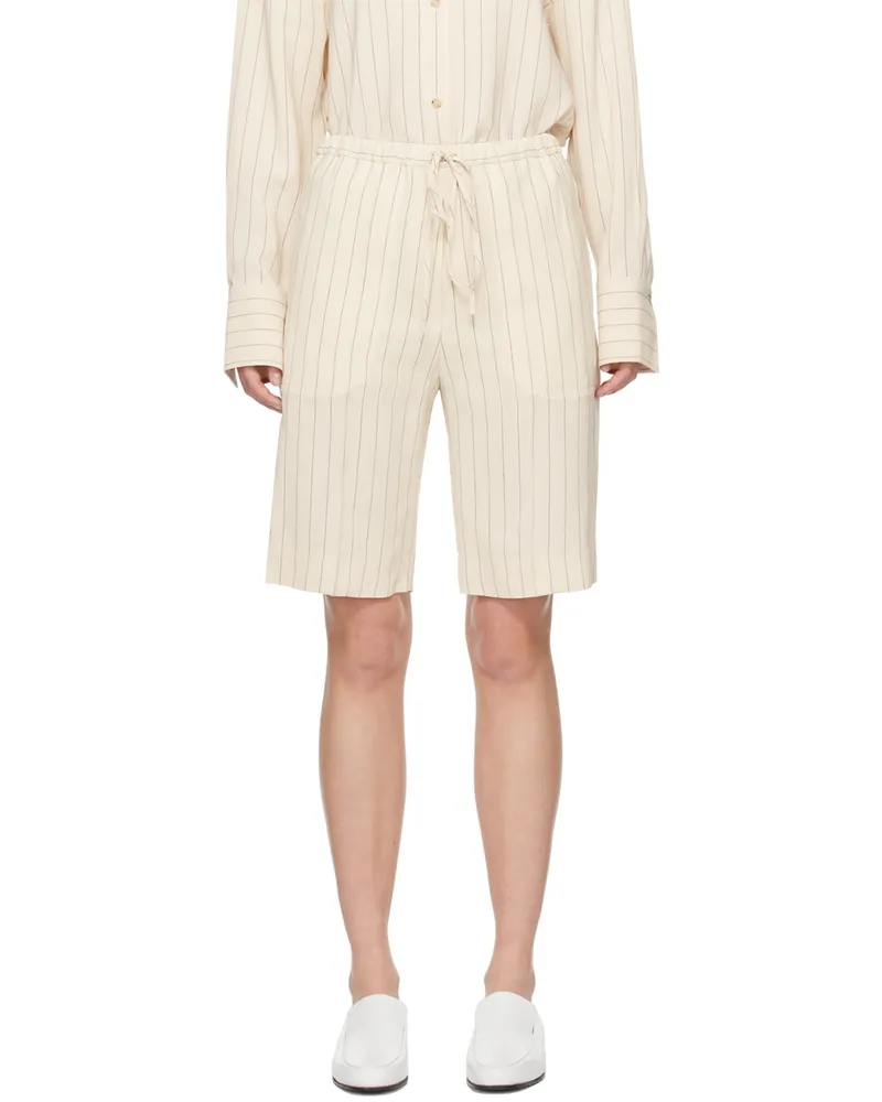 Totême Beige Relaxed Shorts 134