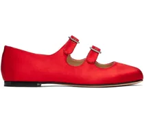 SSENSE Exclusive Red MJ Double Strap Ballerina Flats