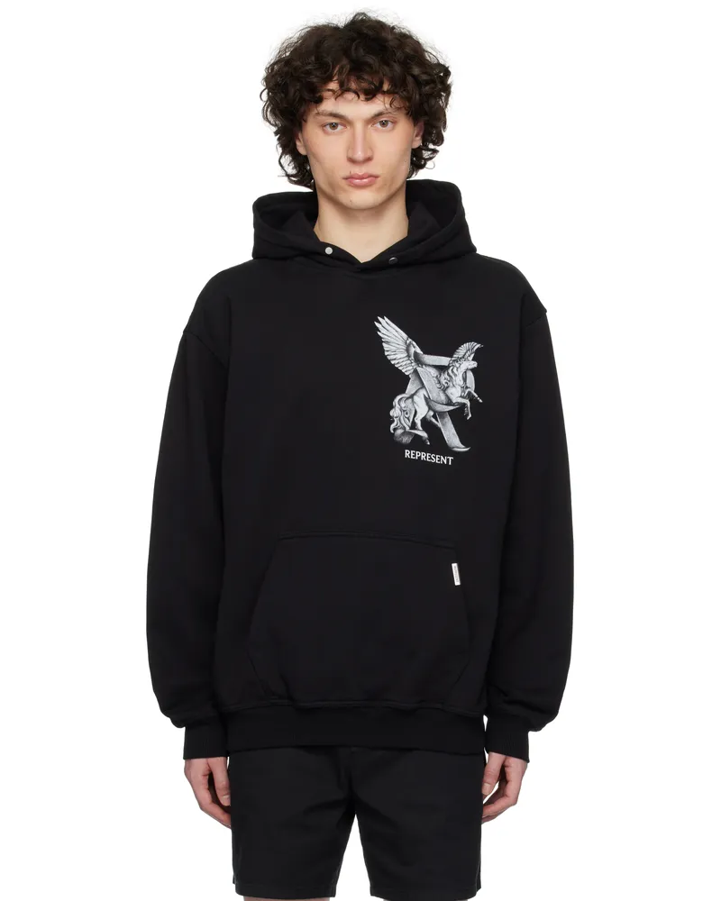 REPRESENT Black 'Elegance In Motion' Hoodie Jet