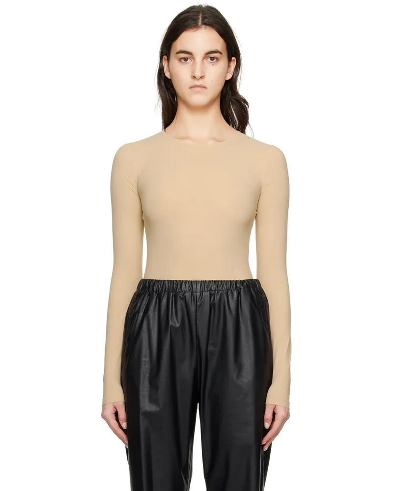 Maison Margiela Beige Crewneck Bodysuit 121
