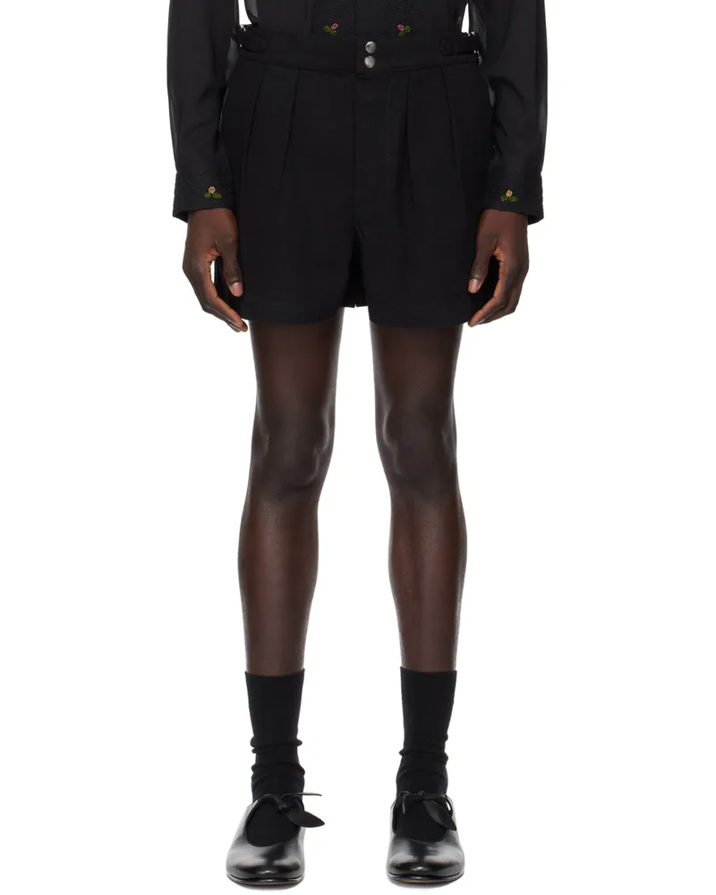 BODE Black Snap Shorts Black