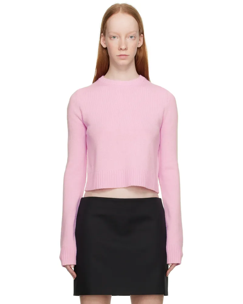 SPORTMAX Pink Crewneck Sweatrer 003