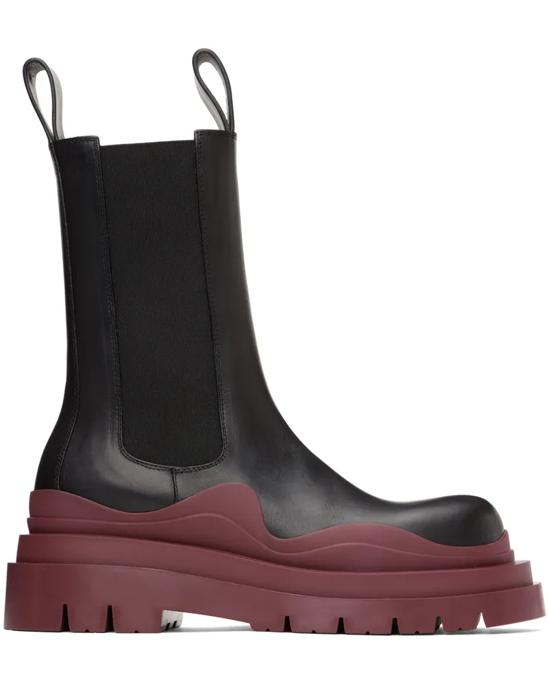 Bottega Veneta Black Tire Chelsea Boots 1507-black-ch-ch
