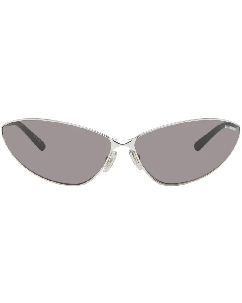 Balenciaga Silver Razor Cat Eye Sunglasses 004