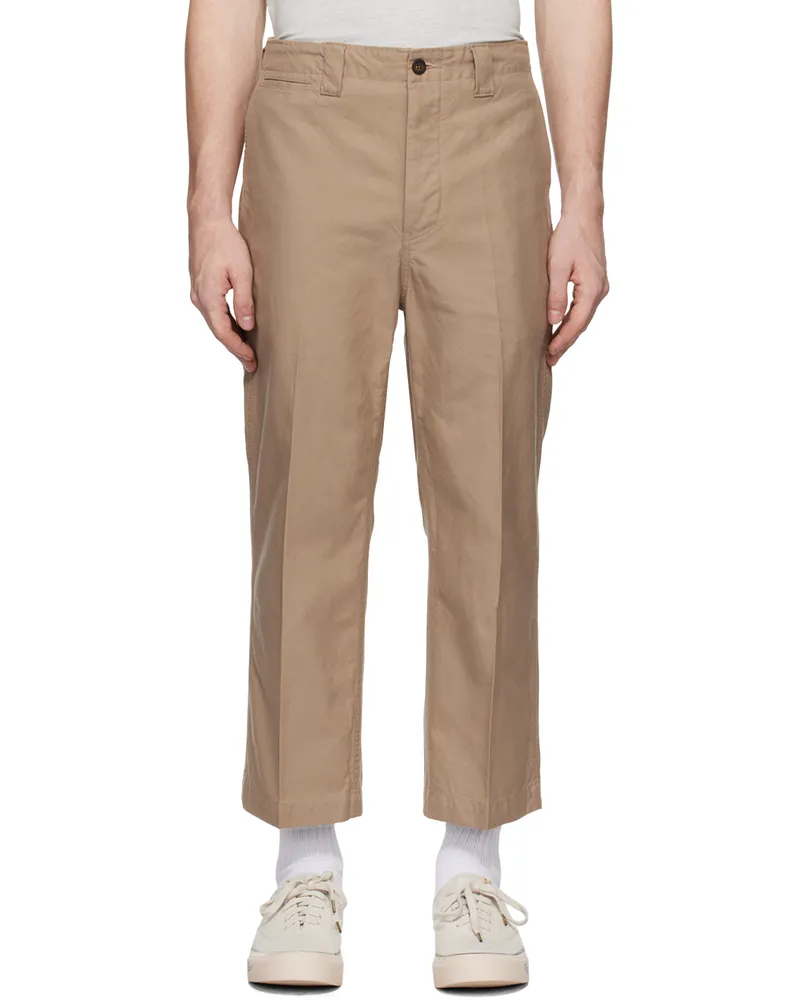 Visvim Beige Leaguers Chino Trousers Beige