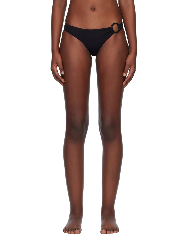 Matteau Black Ring Bikini Bottom Black
