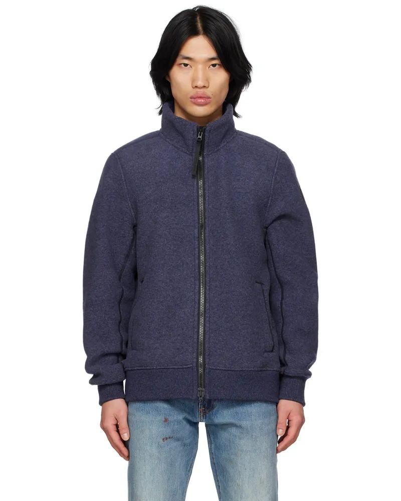 Canada Goose Navy Black Label Lawson Sweater Atlantic