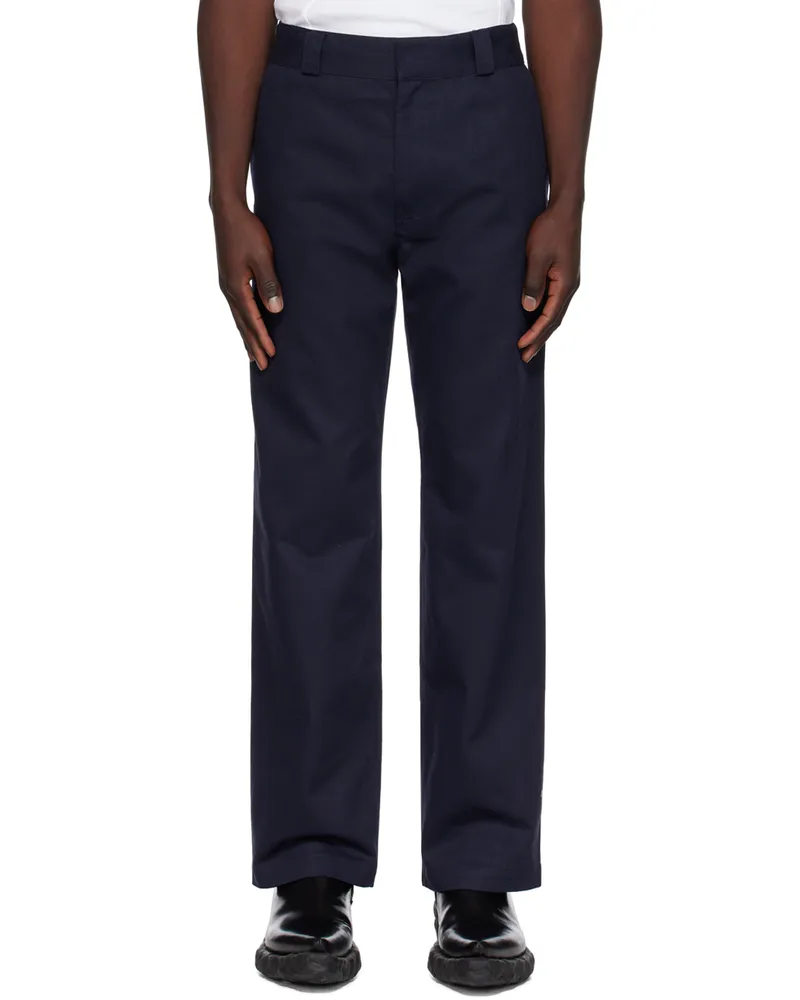 K.NGSLEY Navy So Hard Trousers Midnight