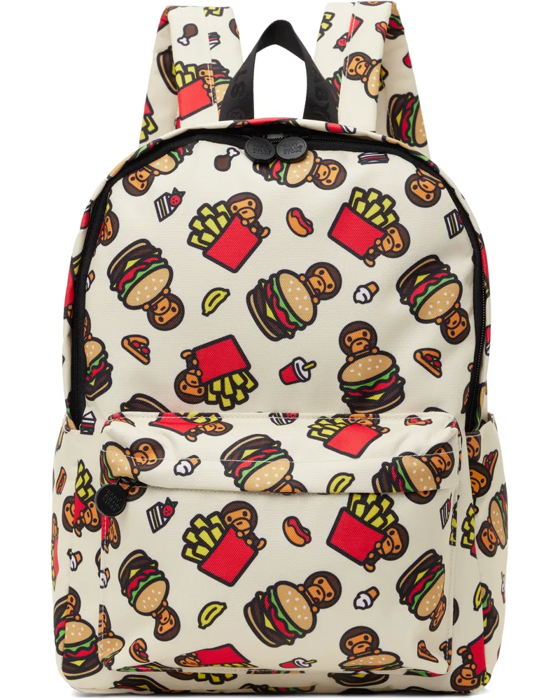 BAPE Off-White Milo Medium Backpack Ivp