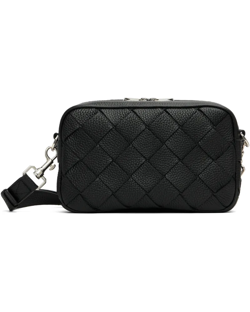 Bottega Veneta Black Small Intrecciato Camera Bag 8803