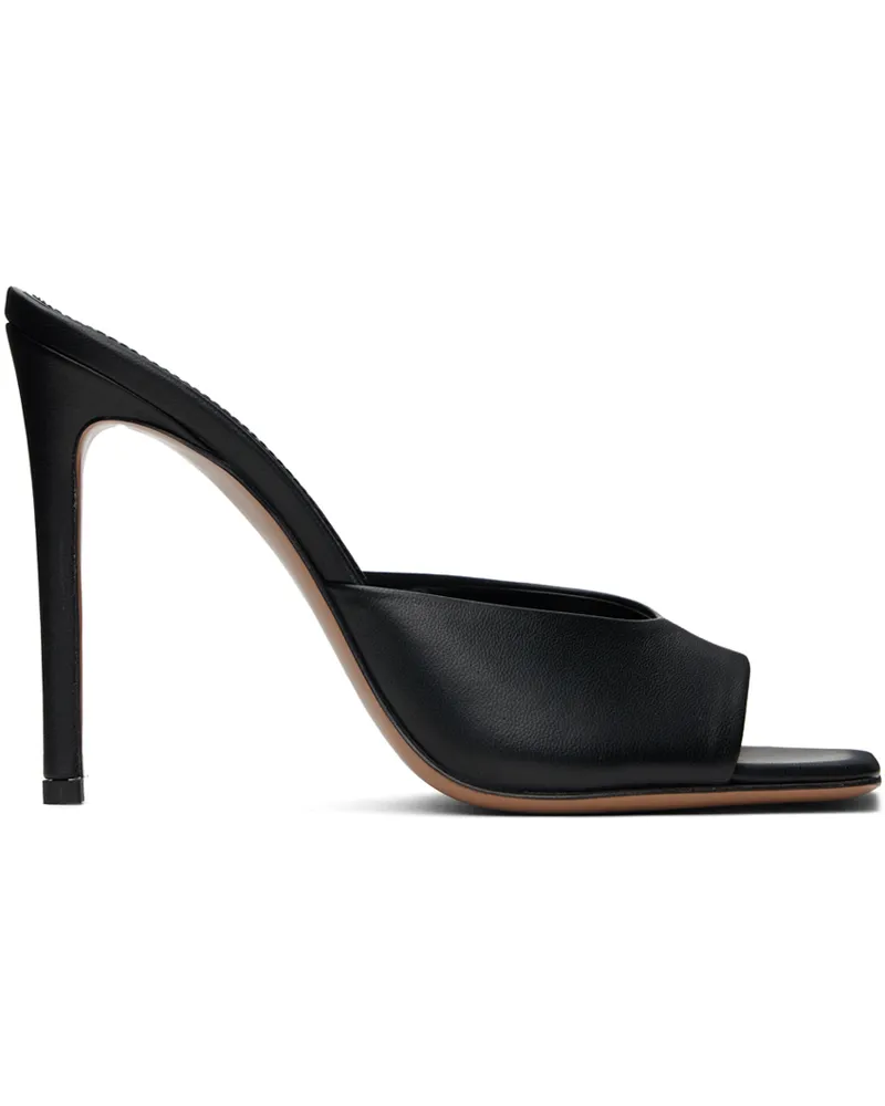 Paris Texas Black Stiletto Heeled Sandals Black