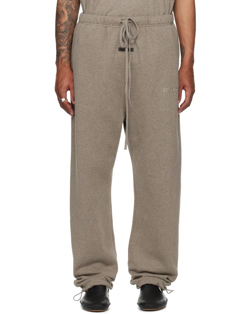 Fear of God Brown Relaxed Fleece Sweatpants Homestead