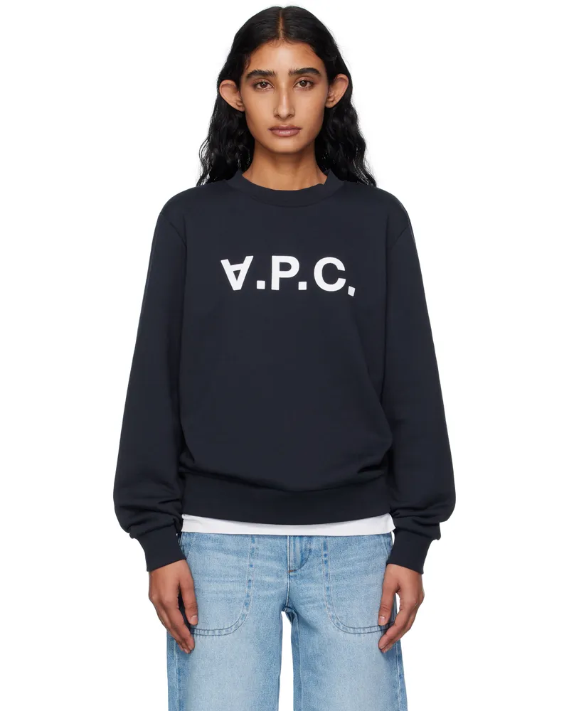 A.P.C. Navy Standard Grand 'VPC' Sweatshirt Tiq