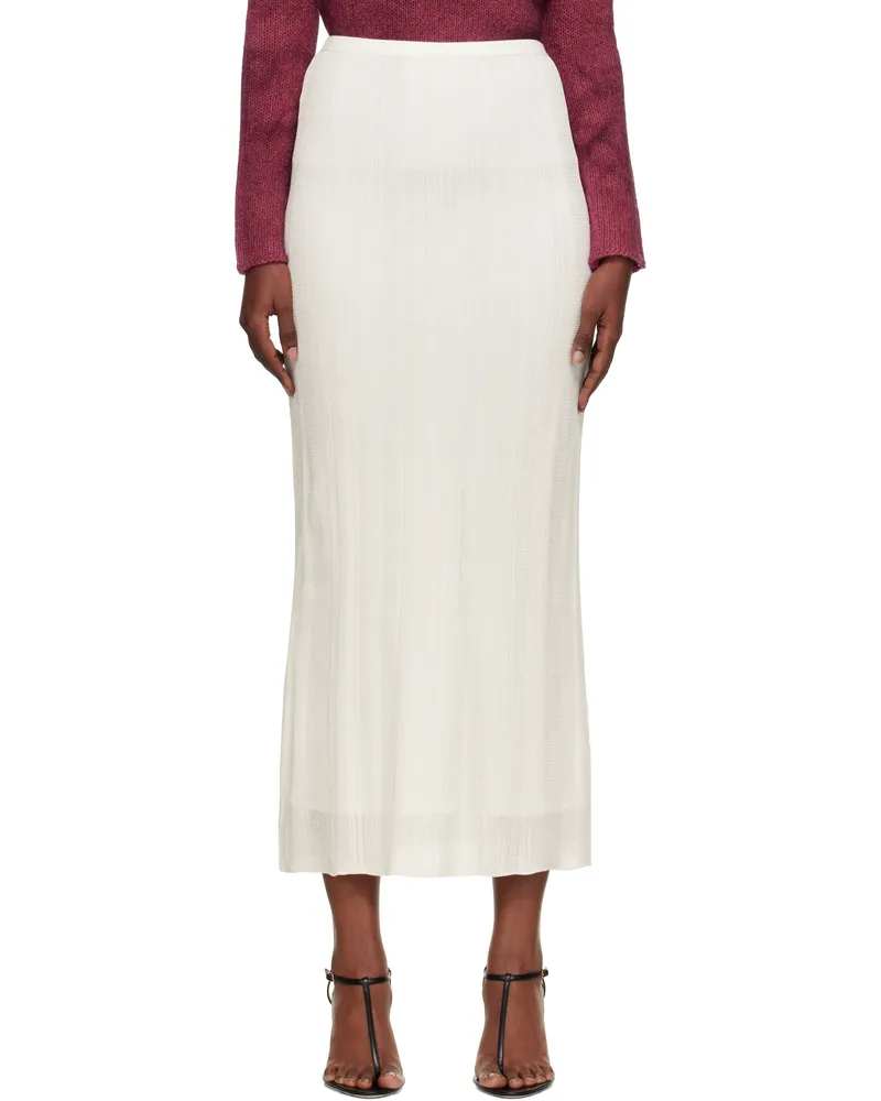 Gabriela Hearst White Daniella Maxi Skirt Ivr