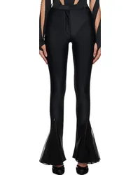 Thierry Mugler Black Flared Trousers Bblack