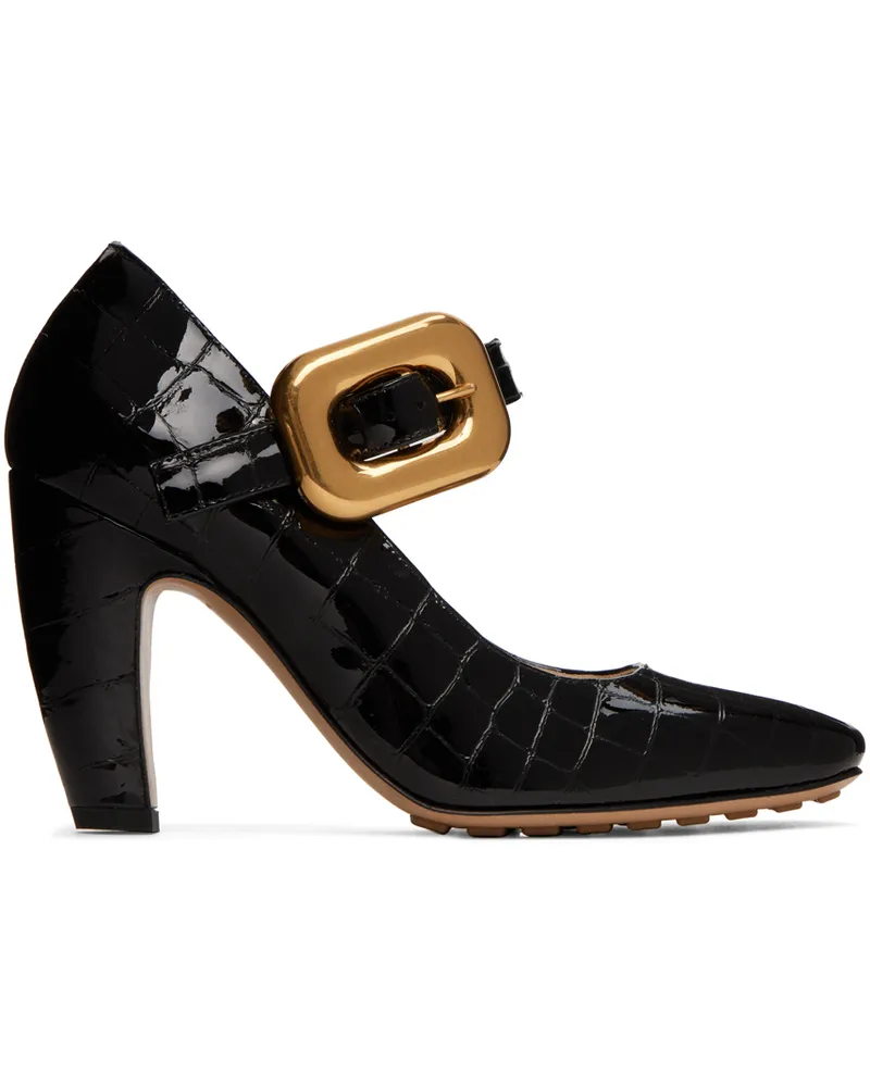 Bottega Veneta Black Mostra Mary-Jane Heels Black