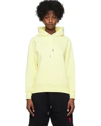 AMI Paris SSENSE Exclusive Yellow Ami de Cœur Hoodie Pale