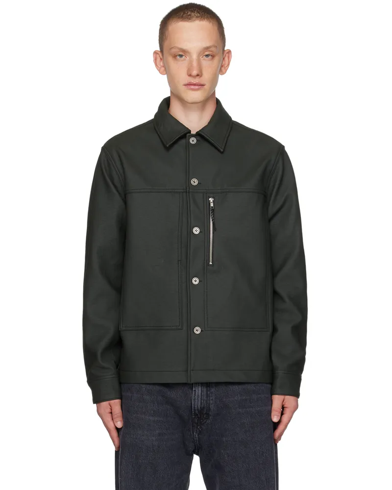 Soulland Khaki Ryder Jacket Dark