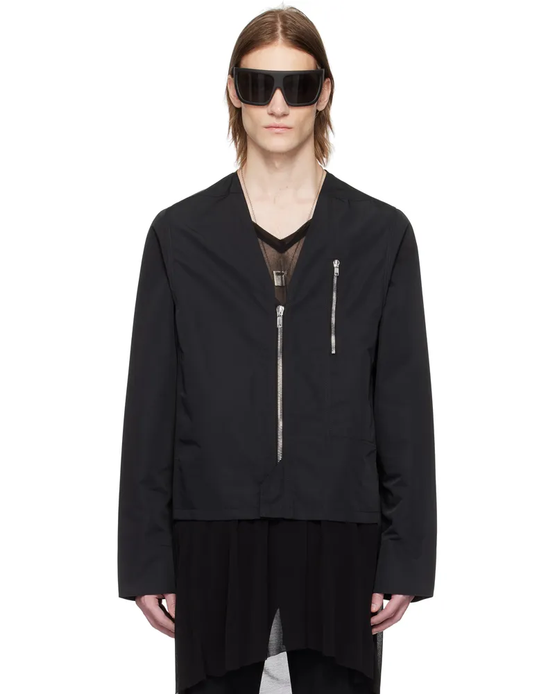 Rick Owens Black Hollywood V Safety Jacket 09