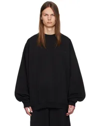 VETEMENTS Black Embroidered-Logo Sweatshirt Black