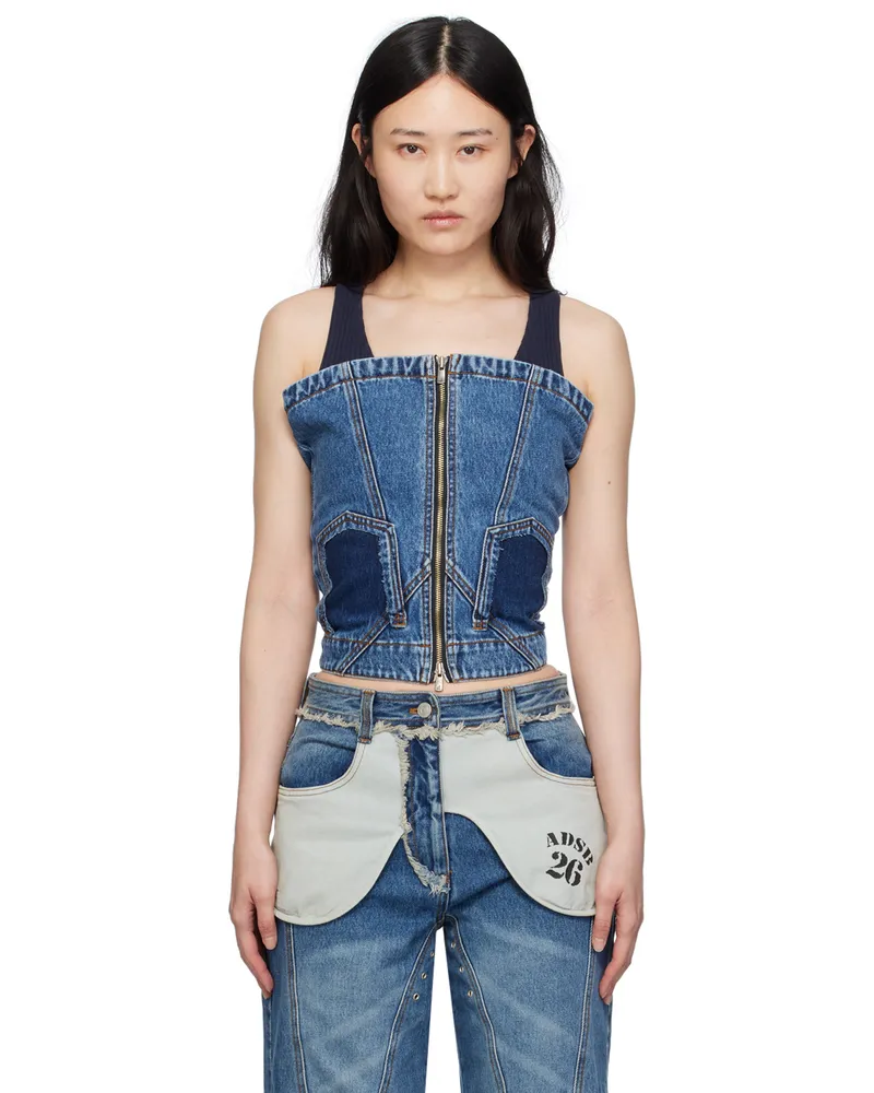 Andersson Bell Blue Cove Denim Tank Top Blue